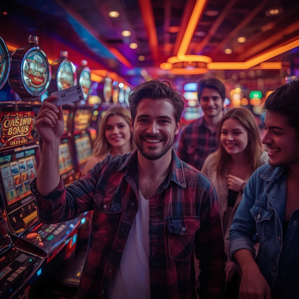 une personne tenant un bonus MyEmpire Casino